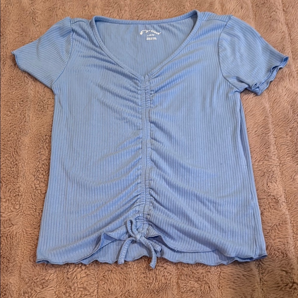 Art class kids blue shirt (size L or 10/12)